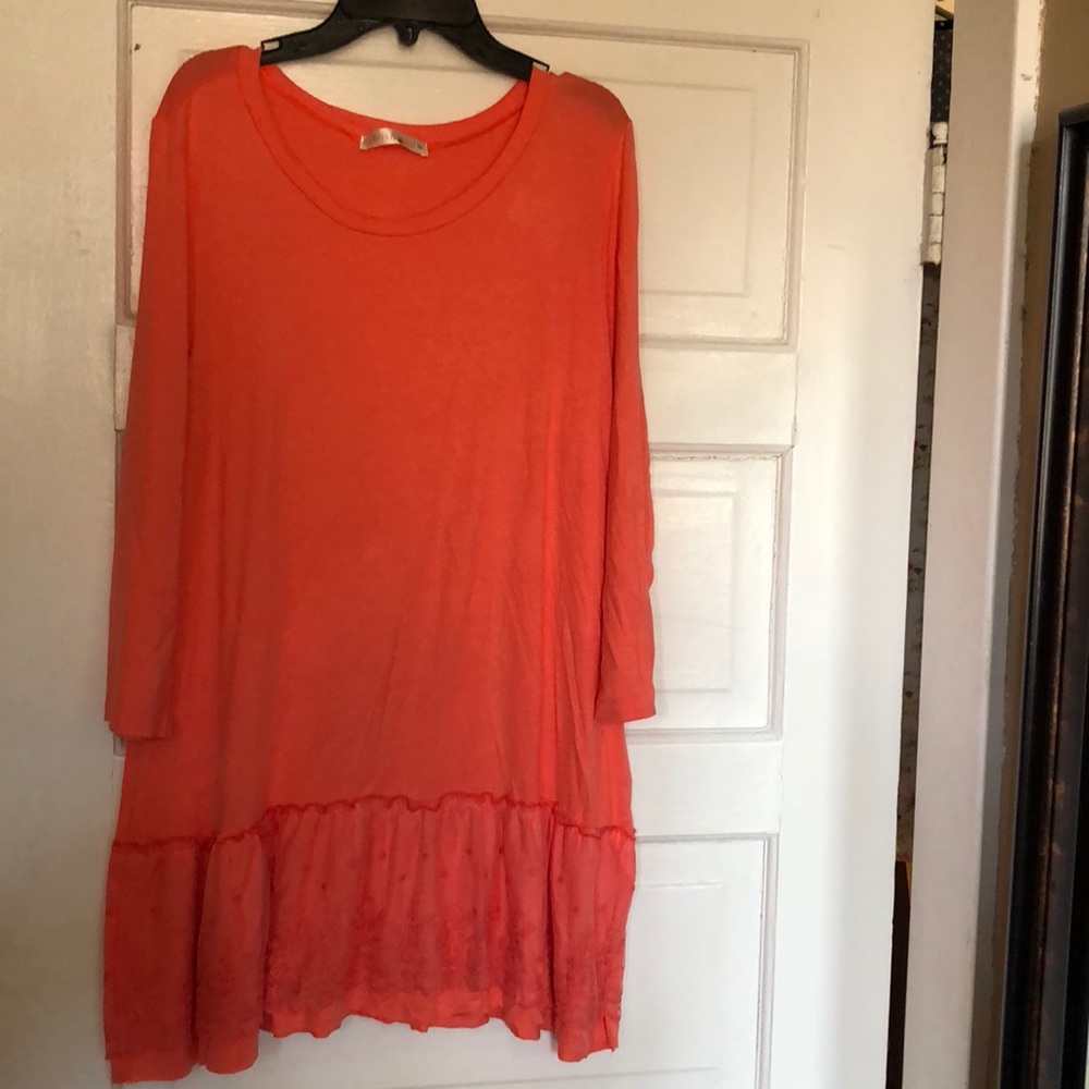 Chris & carol 3x coral orange top
